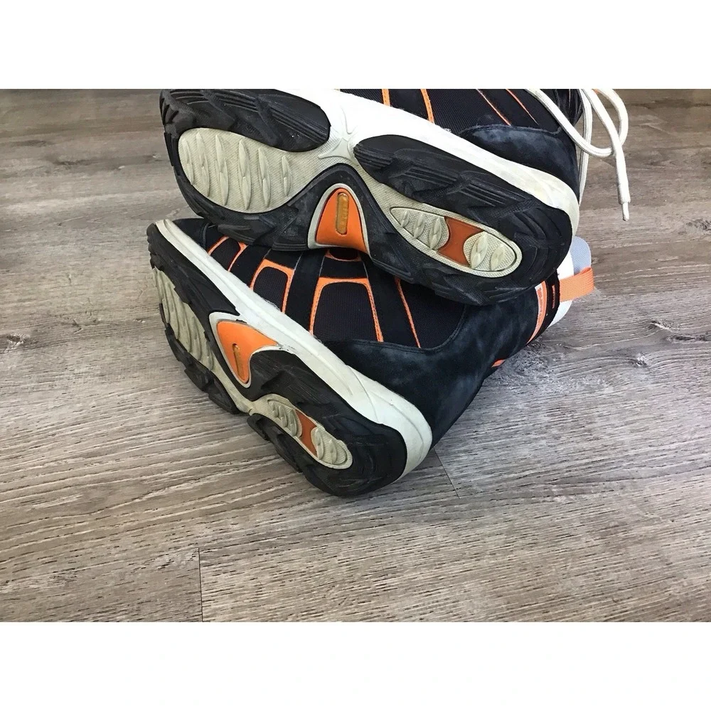 Burton Moto Men's Snowboard Boots USA Size 8.5 Gray Orange Lace Up